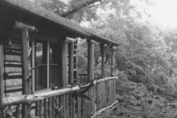 Log Cabin with Cedar Log Rails - Eureka Springs, Arkansas